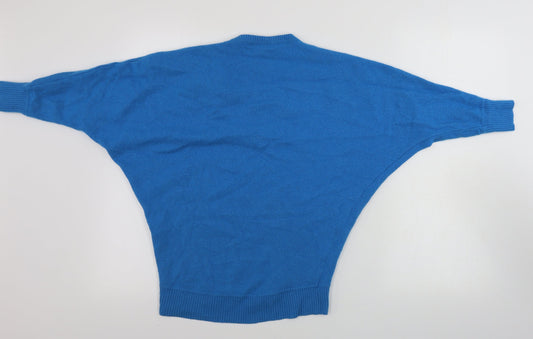 Precis Womens Blue Pullover Jumper Size S