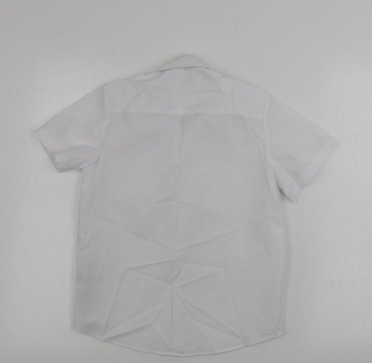 Debenhams Boys White Basic Button-Up Size 10 Years