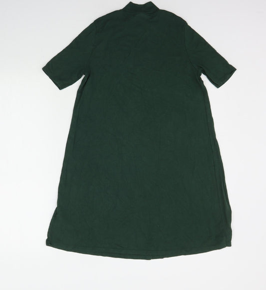 Topshop Womens Green Basic T-Shirt Size 6