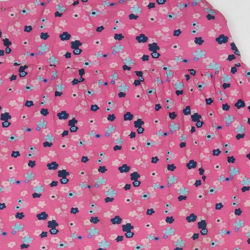 Board Angels Girls Pink Floral Basic Tank Size 9-10 Years