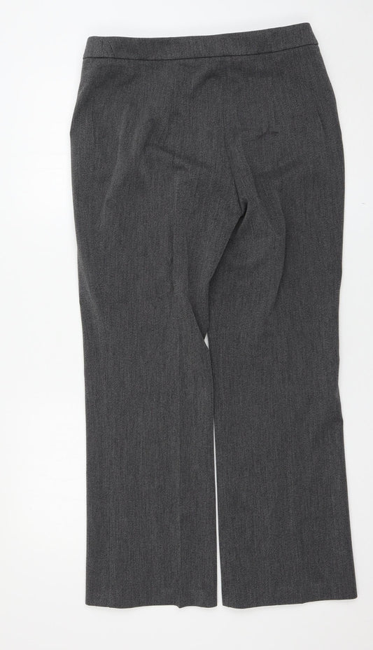 Marks and Spencer Womens Grey Trousers Size 16 L28 in