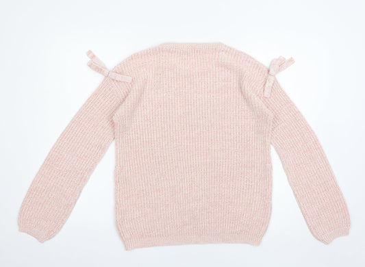 Papaya Womens Pink Pullover Jumper Size M