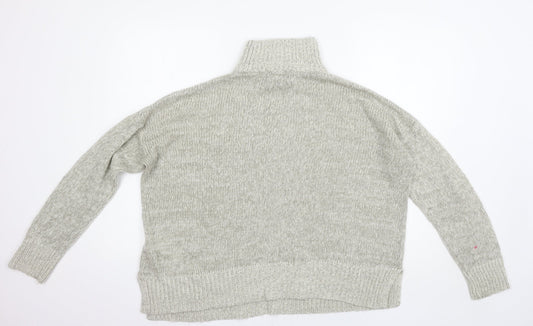 New Look Womens Grey Pullover Jumper Size L