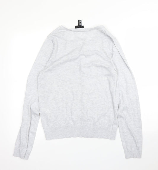 New Look Womens Grey Cardigan Jumper Size 12
