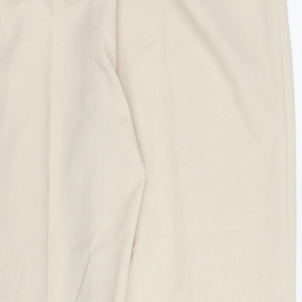 M&S Womens Beige Capri Trousers Size 16 L27 in