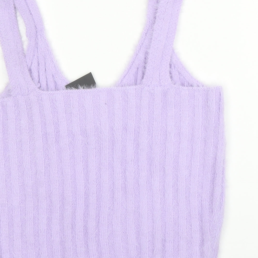 New Look Womens Purple Basic Tank Size L