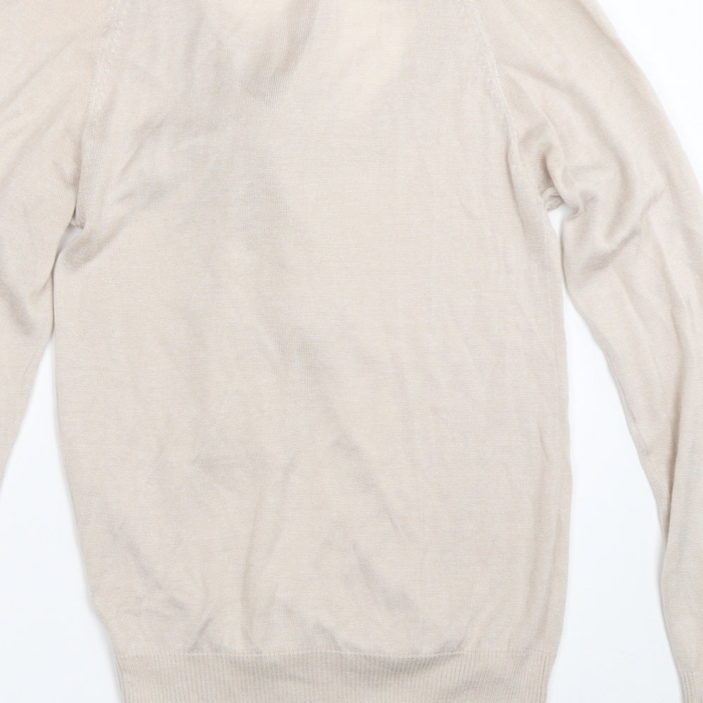 French Connection Womens Beige Pullover Jumper Size S