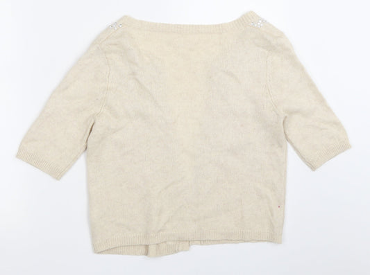 NEXT Womens Ivory Cardigan Jumper Size 6