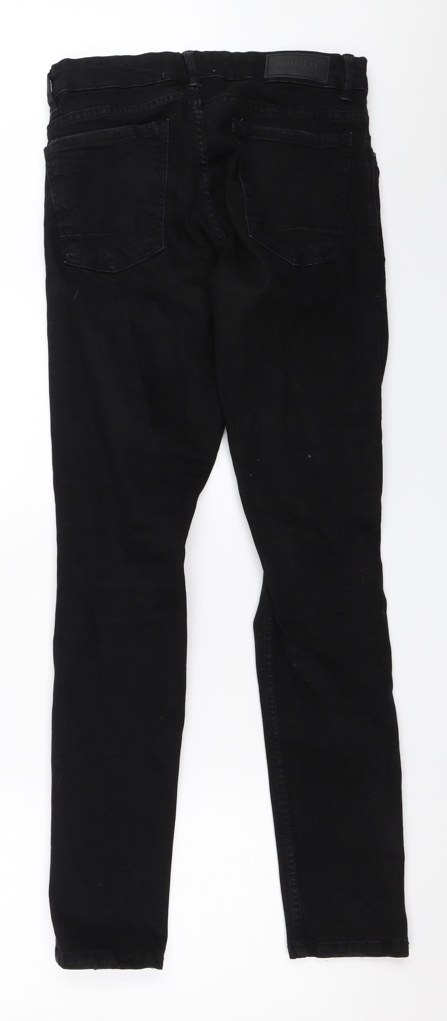 Pull&Bear Womens Black Skinny Jeans Size 38 L29.5 in
