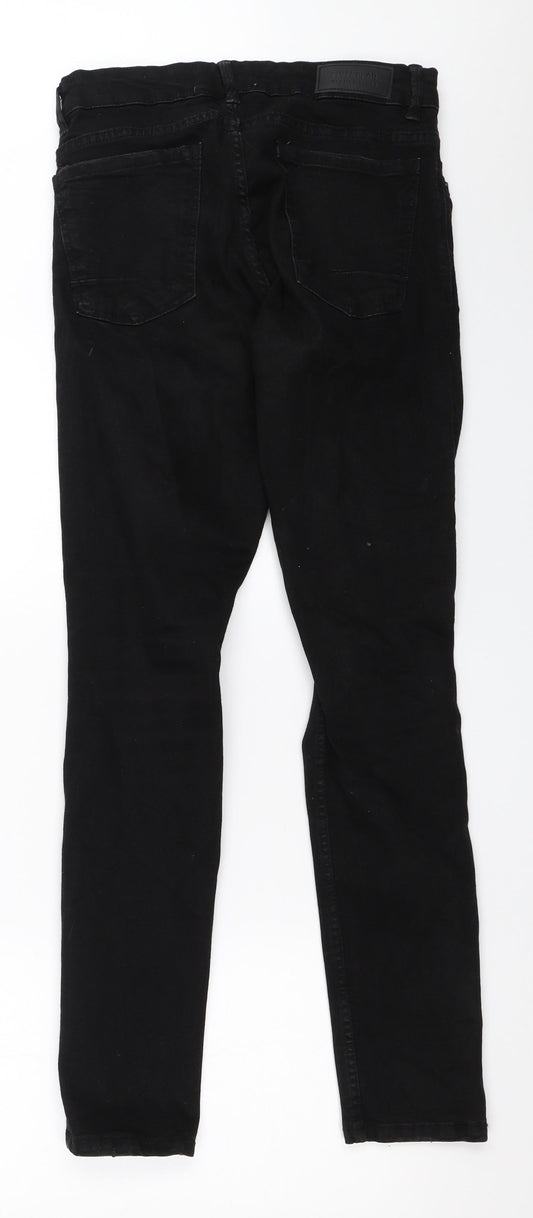 Pull&Bear Womens Black Skinny Jeans Size 38 L29.5 in