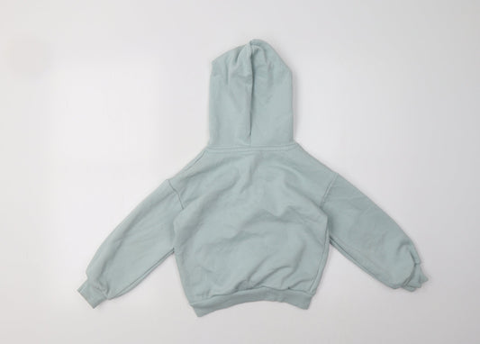 Matalan Girls Green Pullover Hoodie Size 7 Years