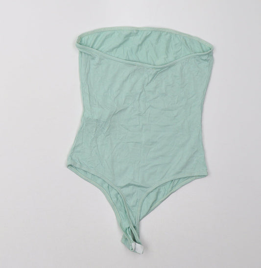 I SAW IT FIRST Womens Green Bodysuit One-Piece Size 8