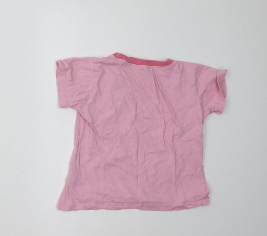 b&m Girls Pink Basic T-Shirt Size 8-9 Years