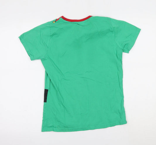 Avenue Womens Green Basic T-Shirt Size 10 - christmas