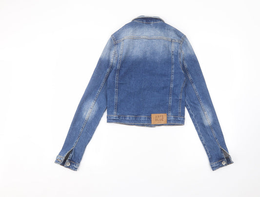 anti blue Womens Blue Jacket Size XS