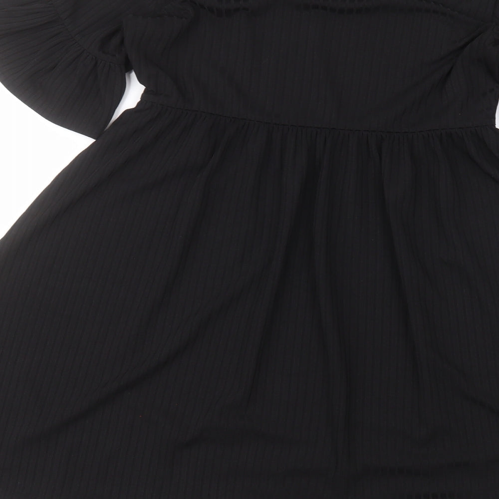Boohoo Womens Black A-Line Size 8