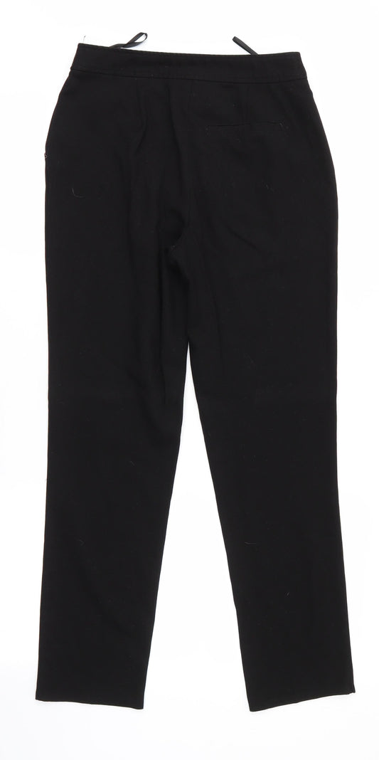 Oasis Womens Black Trousers Size 8 L27.5 in
