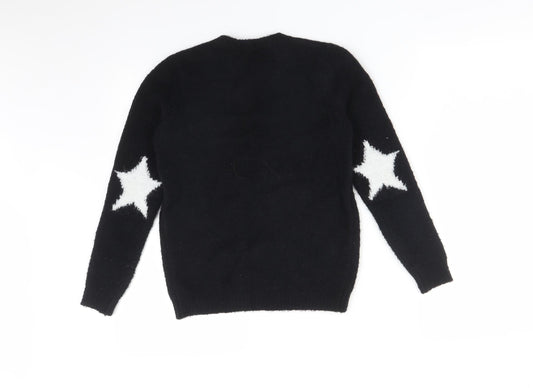 George Girls Black Pullover Sweatshirt Size 9-10 Years - WE ALL NEED TO SHINE