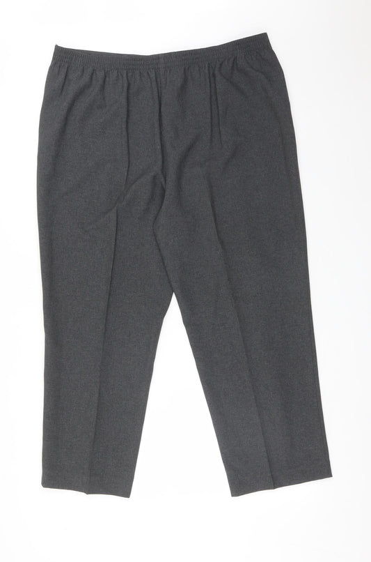 ISLE Womens Grey Trousers Size 20 L26 in