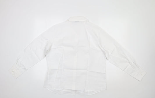 Disley Womens White Basic Button-Up Size 18