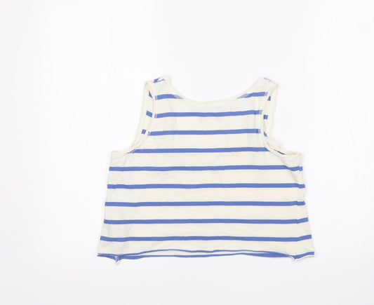 New Look Womens Multicoloured Striped Cropped Tank Size 6