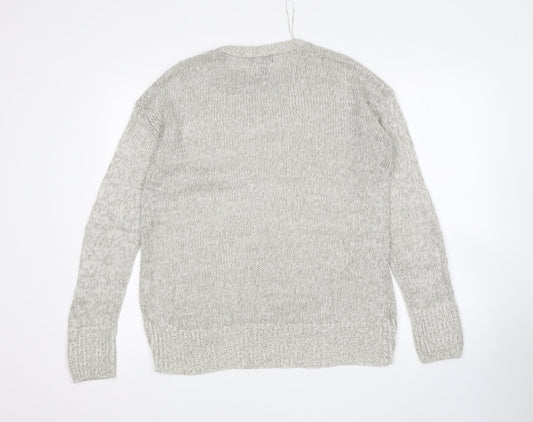 New Look Womens Grey Pullover Jumper Size S