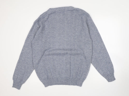 Menswear Mens Blue Argyle/Diamond Pullover Jumper Size XL