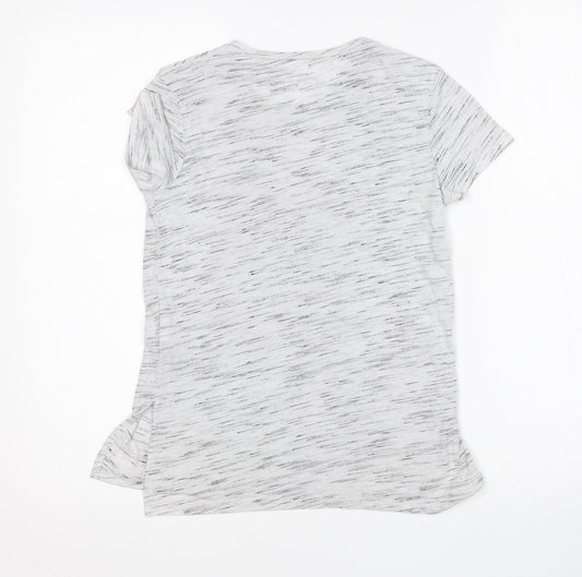 YD Girls Grey Basic T-Shirt Size 9-10 Years