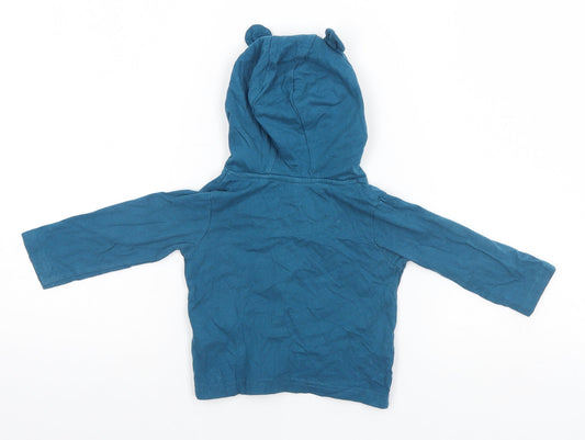 TU Blue Pullover Jumper Size 6-9 Months - Bear