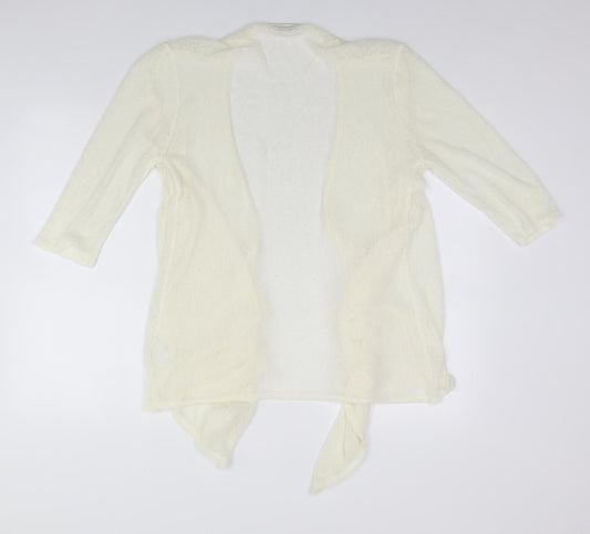Elisabeth Scott Womens Ivory Cardigan Jumper Size L