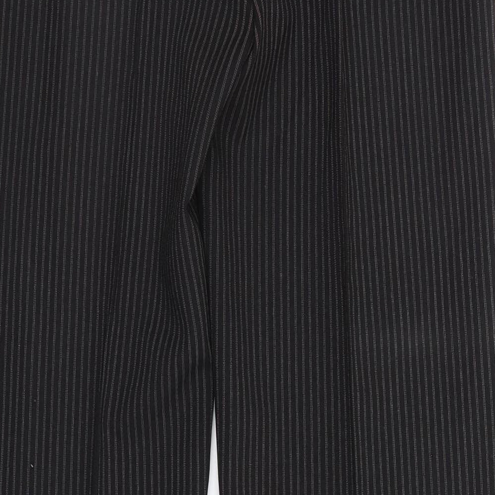 Papaya Womens Brown Striped Dress Pants Trousers Size 10 L28 in