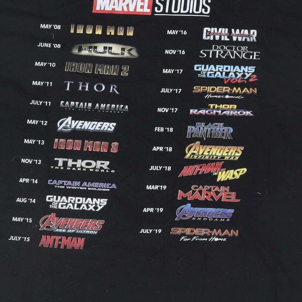 Marvel Studios Mens Black T-Shirt - More than A Fan