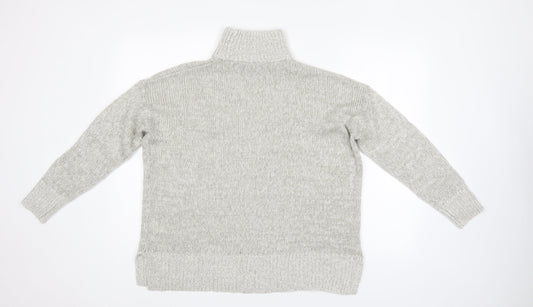 New Look Womens Grey Pullover Jumper Size M