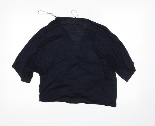 M&S Womens Blue Cardigan Jumper Size 14