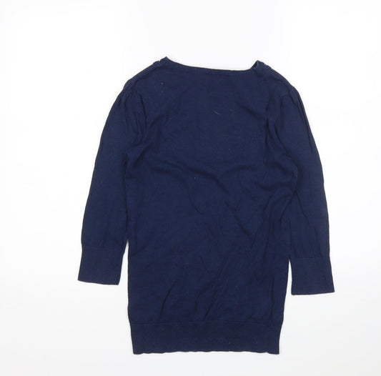 Topshop Womens Blue Pullover Jumper Size 8