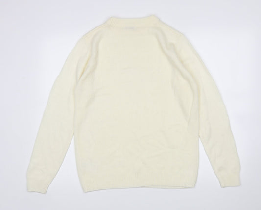 Damart Womens Ivory Pullover Jumper Size 8