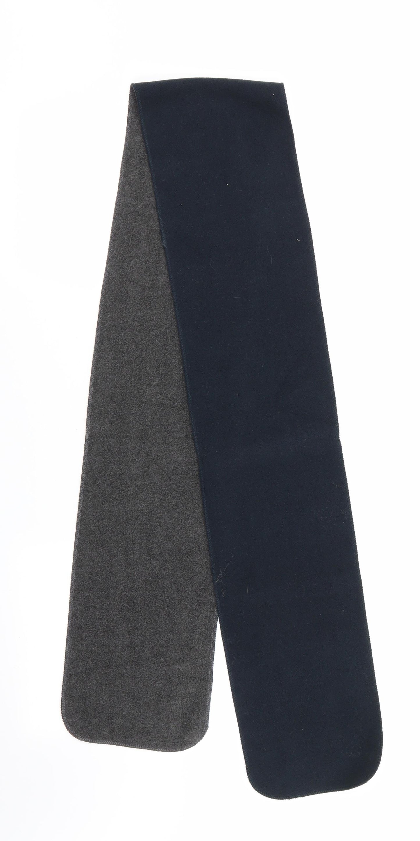 Grabal Alok Mens Blue Fleece Scarf One Size - Blue & Grey