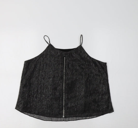 Blue Vanilla Womens Black Camisole Tank Size 12