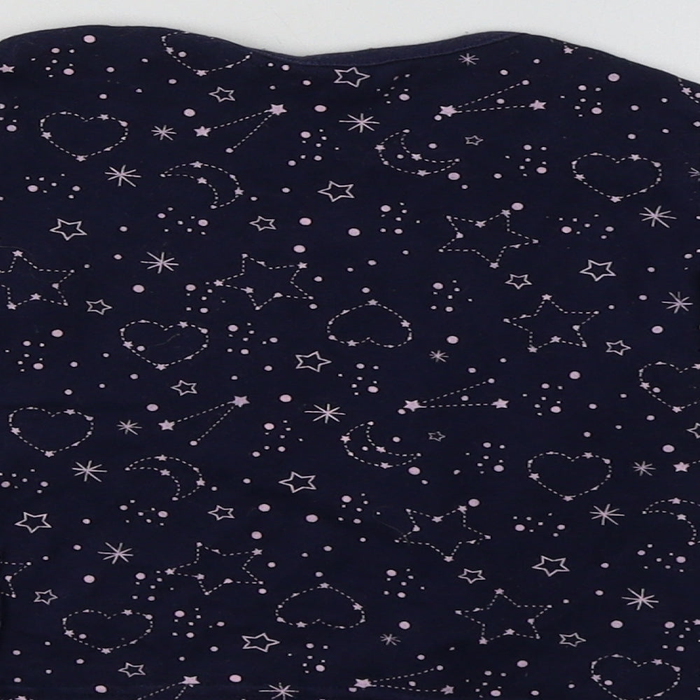 George Baby Blue Geometric Basic T-Shirt Size 12-18 Months - Star & Heart Print
