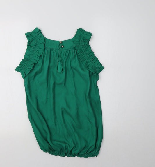 River Island Womens Green Basic Blouse Size 6