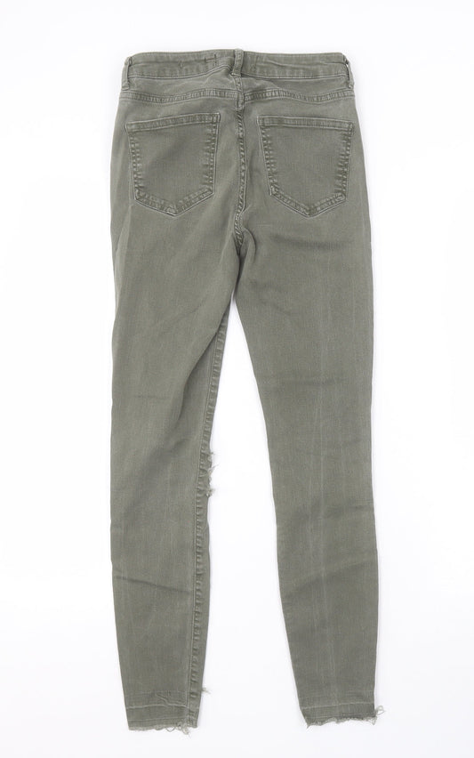 New Look Womens Green Skinny Jeans Size 10 L25 in