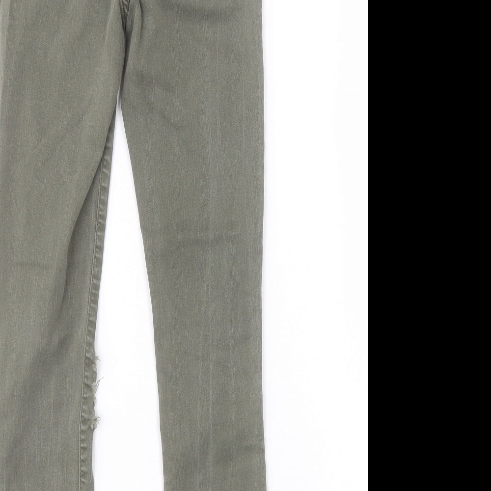 New Look Womens Green Skinny Jeans Size 10 L25 in