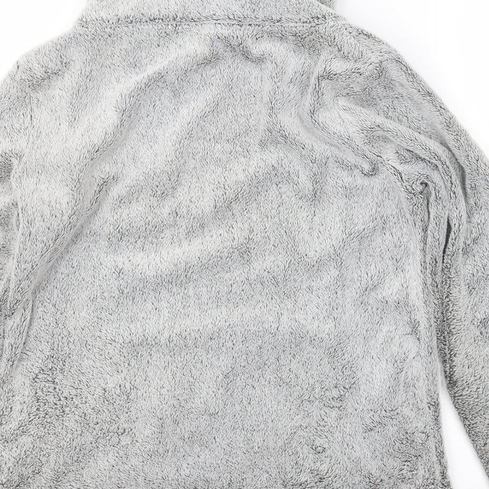 Avenue Womens Grey Herringbone Pullover Jumper Size S