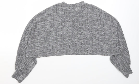 I SAW IT FIRST Womens Grey Pullover Jumper Size S