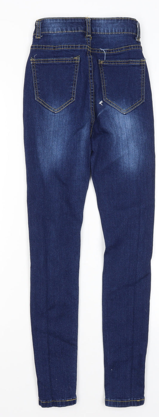 Denim Wise Womens Blue Skinny Jeans Size 4 L24 in