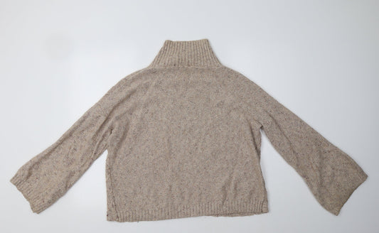 89th & Madison Womens Beige Pullover Jumper Size M