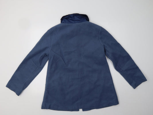 Gabriella Vicenza Womens Blue Overcoat Coat Size 12