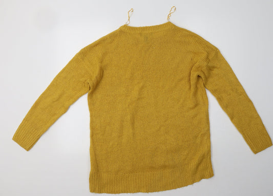New Look Womens Yellow Pullover Jumper Size L