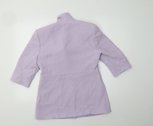 Miss Cassidy Womens Purple Jacket Blazer Size 10