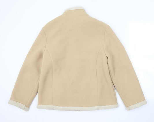 Preworn Womens Beige Jacket Size 12